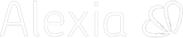 Logo Alexia blanco